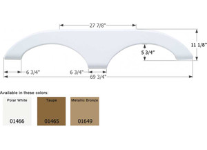 Icon Technologies Limited RV - Fender Skirt Tandem Keystone Fs710 Taupe - 1465