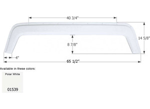 Icon Technologies Limited RV - Fender Skirt Tandem Fleetwood Fs740 Polar White - 1539