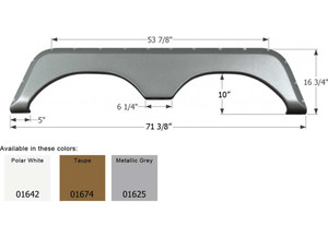 Icon Technologies Limited RV - Fender Skirt Tandem Jayco Fs771 Metallic Grey - 1625