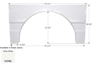 Icon Technologies Limited RV - Fender Skirt Single Winnebago Fs1946 Unpainted - 1946