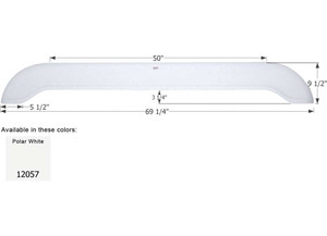 Icon Technologies Limited RV - Fender Skirt Tandem Extreme Rv Fs2057 Polar White - 12057