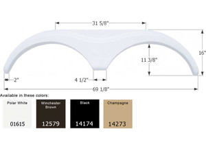 Icon Technologies Limited RV - Fender Skirt Tandem Heartland Fs763 Winchester Brown - 12579