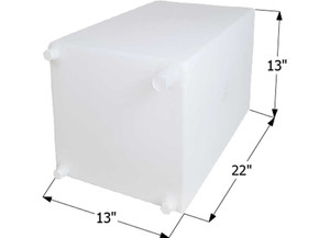 Icon Technologies Limited RV - Fresh Water Tank Wt2459 22x13x13 15 Gal W/1/2in Fittings - 12723