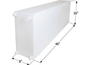 Icon Technologies Limited RV - Fresh Water Tank Wt2469 48x16x8 25 Gal W/1/2in Fittings - 12733