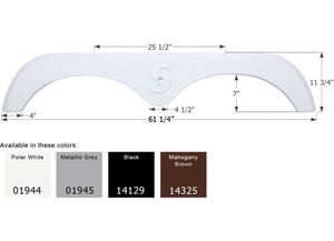 Icon Technologies Limited RV - Fender Skirt Tandem Forest River Fs1944 Black - 14129