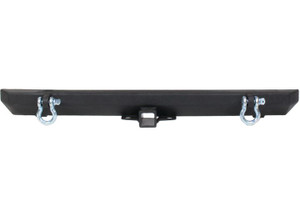 Kentrol - Fishbone Offroad - 8706 Wrangler Rear Bumper With 2in Receiver Black Textured 2 Stage Powder Coat Steel - FB22217