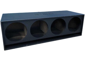 KING BOXES - Quad 12in Bottom Port Subwoofer Enclosure - AKQ12