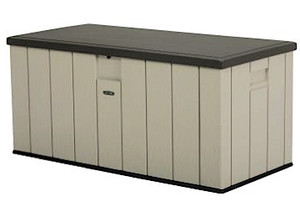 Lifetime - Outdoor Storage Box150 Gal Black Bottom Desert Sand Sidesroof Brown Lid - 60254