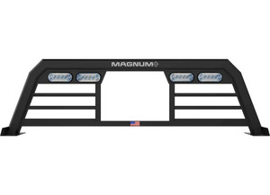 Magnum Truck Racks - 2323 Ford Super Duty Low Pro Headache Rack W/window 56000 Harness Included - 223LPBRL1NB