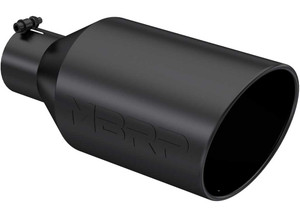 MBRP - Universal Tip 8 O.d. Rolled End 4 Inlet 18 In Length Black Finish - T5128BLK