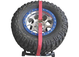 N-Fab - Universal Bed Mounted Tire Carrier  Red - BM1TCRD