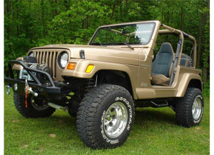 N-Fab - 9706 Wrangler Tj/bj Nerf Step (w2w)textured Black - J9746-TX