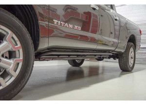 N-Fab - 16c Titan Crew Cab All Beds Rkr Step System Textured Black - N164RKRCCS4