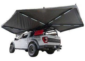 Overland Vehicle Systems - Xd Nomadic 270  Awning W/lights & Black Out Passenger Side - 19690002