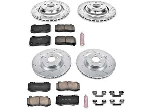 Powerstop - Front & Rear 1 Click Brake Kit W/ Hardware - K4023