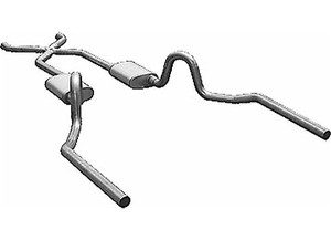 Pypes Performance Exhaust - 6472 Abody 2.5 In W/x Violator Crossmemberback Exhaust W/x Pipe - SGA10V