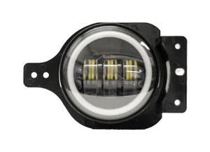 Race Sport Lighting - 1822 Wrangler Jl Fog Blacked Out Bluetooth Rgb Control 30watt 4in Fog Light - RS3030RGBJL