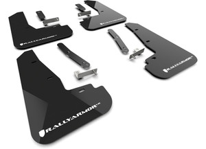 Rally Armor - 25c Kia Ev6 Black Mud Flap/white Logo - MF151-UR-BLK-WH