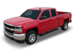 Raptor - 07c Silverado/sierra 1500/2500/3500 Ext/double Cab 6in Black Textured Aluminum Oem Running Boards - 1701-0028BT