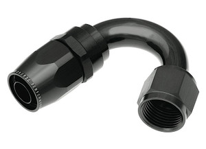 Red Horse Performance - 10 150 Degree Female Aluminum Hose End  Black - 1150-10-2