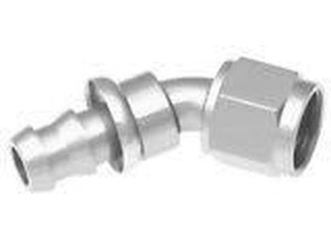 Red Horse Performance - 06 45 Degree An/jic Push Lock Hose End  Clear - 53118