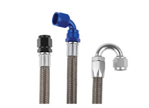 Red Horse Performance - 06 Eseries Black 205 E85 Compatible Double Braided Premium Racing Hose  20 Fee - 205-06-20