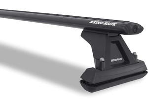 Rhino-Rack - Fixed Mount Cap Topper Aero Bar Black 59in: Va150b X 2 & Rfmc X 2 - Y03-330B