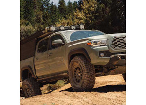 Rock Slide Engineering - 0523 Tacoma Black Powdercoat Steel Rock Sliders - BD-SL-100-TACO