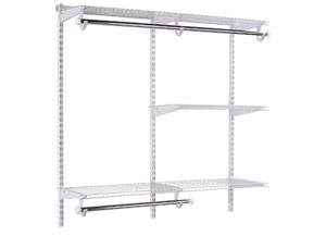 Rubbermaid - Fasttrack 610 Ft Wide Wire Closet Configuration Storage Kit White - 2062105