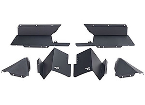 Rugged Ridge - Inner Fender Liners Rear Aluminum Blk; 2020 Jeep Gladiator Jt - 11615.63