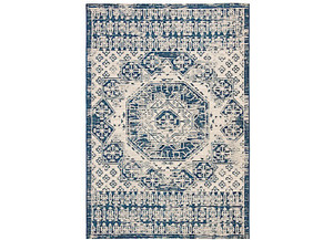Safavieh - Safavieh Courtyard Indoor/outdoor Medium Rectangle Rug 5'3 X 7'7 Beige/navy - CY8578-25812-5