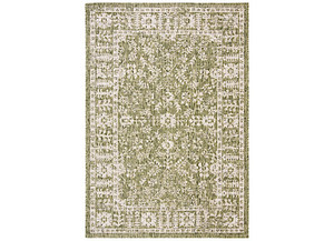 Safavieh - Safavieh Courtyard Indoor/outdoor Medium Rectangle Rug 5'3 X 7'7 Green/beige - CY8678-379-5