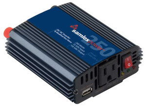 Samlex America - Modified Sine Inverter 12v 115 Vac 250w W Usb Charge Port - SAM-250-12