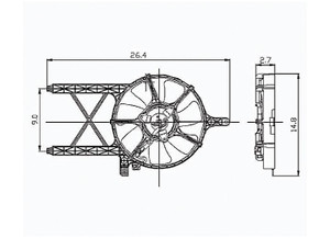 Sherman Parts - Con Cooing Fan Assy (blade/motor/shroud) Pathfinder 0507; Xterra 0506; Fr Ontier 4.0l 0506 - 1609-410-0
