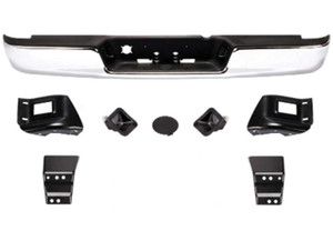 Sherman Parts - Rr Step Bumper Assy Factory Style Chr W/ Pads&brkts Dodge P/u R1500 0203; R2500/3500 03 - 331-800