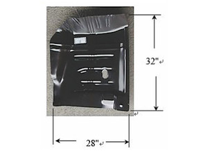 Sherman Parts - Rh Floor Pan Ft Sec Chevelle/beaumont/malibu/el Camino/gto/lemans/tempest/cutlass 6872 - 705-46TR