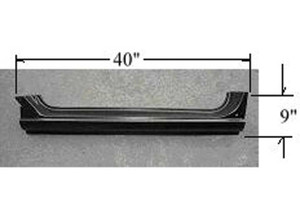 Sherman Parts - Lh Rocker Panel 2 Door Type Chevy/ P/u 6772; Blazer/jimmy 6972 - 897-03L
