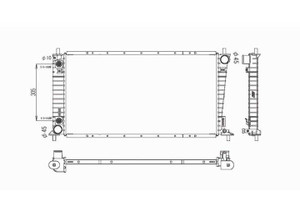 Sherman Parts - Radiator 1 Row W/ Or W/o Air 4.2 V6 Ford F150/250 Ld P/u 9903; F150 Herita Ge 04 - 99417