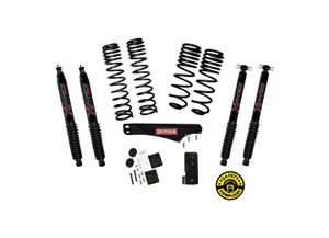 Skyjacker Suspension - 22.5inch Dual Rate Long Travel Lift Kit With Black Max Shocks - JK25BPBLT