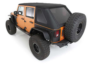 Smittybilt - 0718 Wrangler Jk 4dr Bowless Combo Top W/tinted Windows W/no Upper Doors; Prot3k Black - 9087235