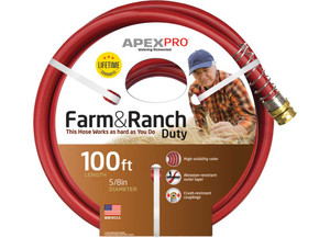 Teknor Apex - 5/8in 100ft Farm/ranch Hose Red - 889-100