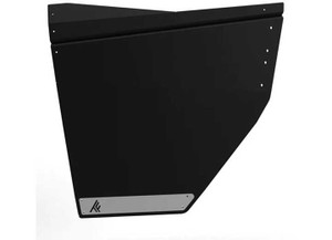Thumper Fabrication - 19c Polaris Ranger Xp 1000 Half Doors Single Cab Rear Black W/jewel Gray Accent Panels - TF011702.R