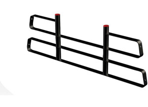 Weather Guard - Steel  Truck Rack Cab Protector For 13455202 Compact Truck Rack  Matte Black Finish - 1058-52-01