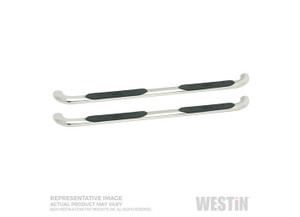 Westin Automotive - 19c Silverado/sierra 1500 Dbl Cab Stainless Steel Platinum 4 Oval Nerf Bars - 21-4120