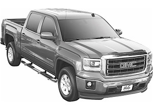 Westin Automotive - 0718 Silverado/sierra 1500 Crew Cab 5.5ft Bed Protraxx 5 Oval W2w Step Stainless Steel - 21-534560