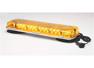 Whelen Engineering Co. - Mini Century Lightbar 23in With Vacuum/magnet Mt Kit (amber/white) - MC23VF