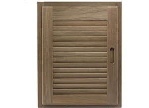 Whitecap - Louvered Door & Frame Lefthand Opening - 60725