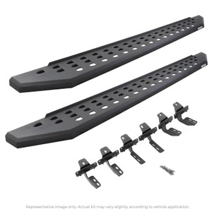 Go Rhino - 24c Tacoma Rb20 Running Boards With Mounting Brackets Kit Textured Black - 69443280PC