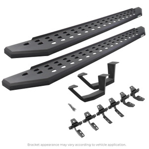 Go Rhino - 18c Wrangler Rb20 Running Boards W/mting Brackets Kit Textured Black - 6949274810PC