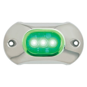 Attwood Corp - Underwater Light Led 3in  Green - 65UW03G-7